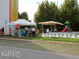 La postazione della sfilata al Centro Commerciale Megliadino
