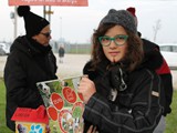 Luna con la sua "sorella" ed il calendario Costantin