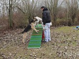 Ken e Bianca, i nostri nipotini, sulla passerella.