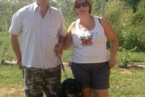 Lucky con sua nuova famiglia!
