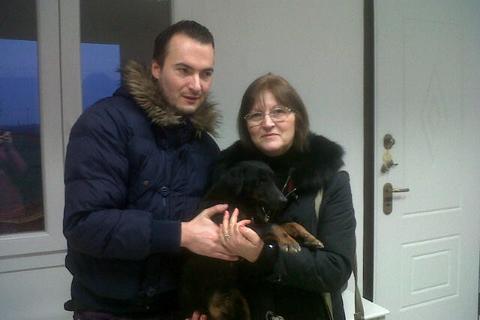 Monia con la sua nuova famiglia