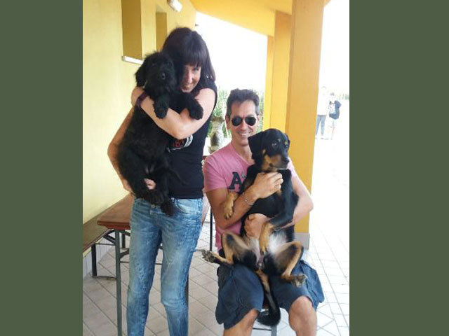 Maya con la sorella Lulu