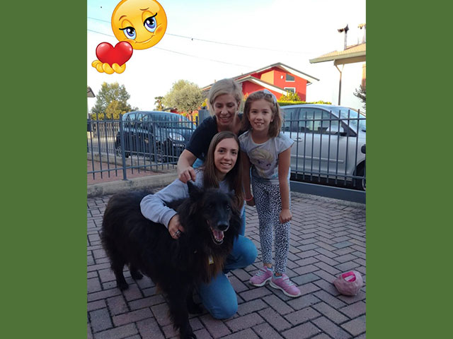 Moro con la sua nuova famiglia