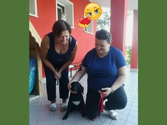 Reige con la sua nuova famiglia